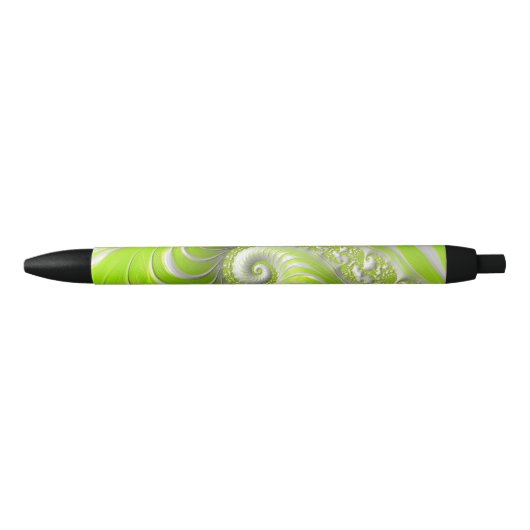 Abstract Matig Spiral Fractal Zwarte Inkt Pen (Voorkant)