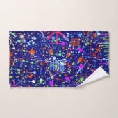 Abstract maximalisme: reuzenrad 's nachts bad handdoek (Handdoek)