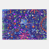 Abstract Maximalisme: Reuzenrad 's Nachts Inpakpapier Vel (Voorkant 3)
