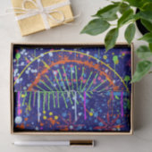 Abstract maximalisme: reuzenrad 's nachts tissuepapier (Geschenk)