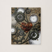 Abstract mechanisch ontwerp legpuzzel (Verticaal)