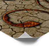 Abstract mechanisch ontwerp poster (Hoek)