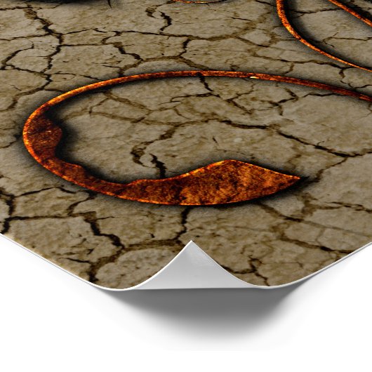 Abstract mechanisch ontwerp poster (Hoek)