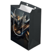 Abstract medium cadeauzakje (Voorkant Gekanteld)