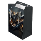 Abstract medium cadeauzakje (Achterkant Gekanteld)