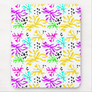 Abstract meer kleurig neon patroon muismat