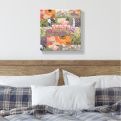 Abstract Meerdere Bloemen 2 Canvasprint Canvas Afdruk (Insitu (Slaapkamer))
