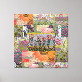 Abstract Meerdere Bloemen 3 Canvas Afdruk (Voorkant)