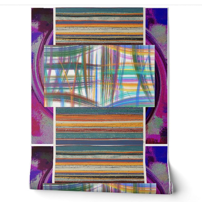 Abstract Meerdere Laag Geometrisch Patroon Behang  (Afrollen)