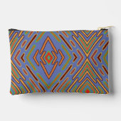 Abstract Meerkleurig Blauw Patroon Etui (Achterkant)