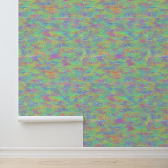 Abstract meerkleurig patroon behang (Applicatie)