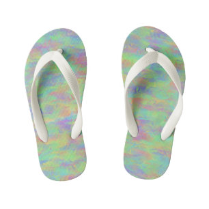 Abstract Meerkleurig Patroon Kinder Teenslippers