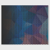 Abstract, meerkleurig patroon, netpatroon, kant cadeaupapier (Vlak)