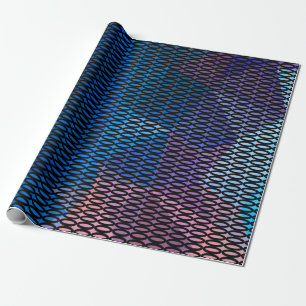 Abstract, meerkleurig patroon, netpatroon, kant cadeaupapier