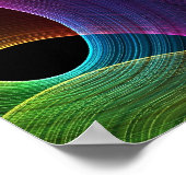 Abstract meerkleurig poster (Hoek)