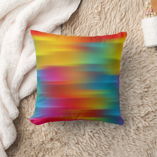 Abstract Meerkleurig Sierkussen (Deken)