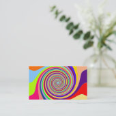 Abstract meerkleurig Visitekaartje voor wervelkolo (Staand voorkant)