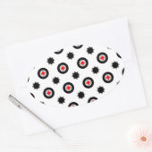 abstract meetpatroon ovale sticker (Envelop)