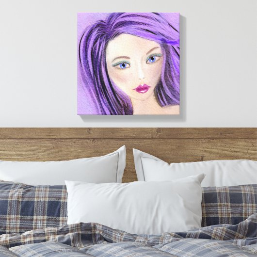 Abstract Meisje Canvas Art Print (Insitu (Slaapkamer))