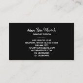 *~* Abstract meisje Feminine-opvallend Chic Glitte Visitekaartje (Achterkant)