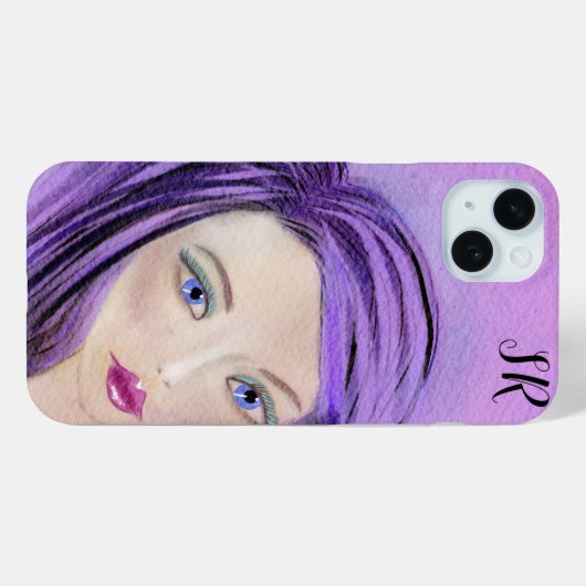 Abstract Meisje Gepersonaliseerd Case-Mate iPhone Case (Achterkant (horizontaal))