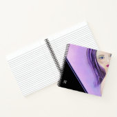 Abstract Meisje Gepersonaliseerd Notitieboek (Binnen)