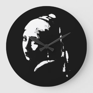 Abstract Meisje met een Parel Oorbel Wandklok