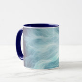 Abstract Meisje met Golvend Haar Mok (Voorkant links)