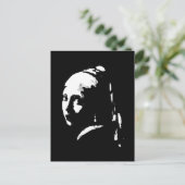 Abstract Meisje met Pearl Earring Briefkaart (Staand voorkant)