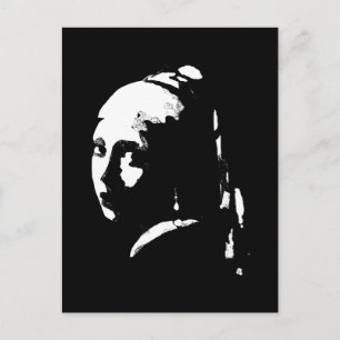 Abstract Meisje met Pearl Earring Briefkaart