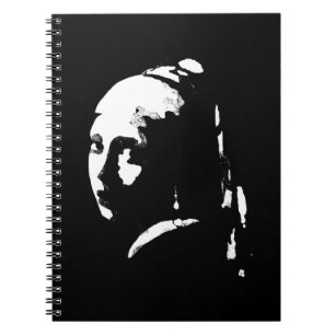 Abstract Meisje met Pearl Earring Notitieboek