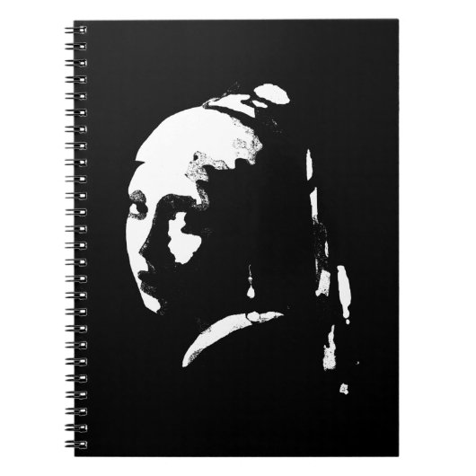 Abstract Meisje met Pearl Earring Notitieboek (Voorkant)