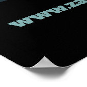 Abstract meisje op Poster mobiele telefoon (Hoek)