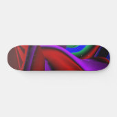 Abstract meisje-oude schoolskateboard skateboard (Horizontaal)