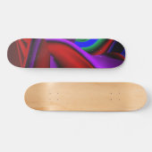 Abstract meisje-oude schoolskateboard skateboard (Horizontaal)