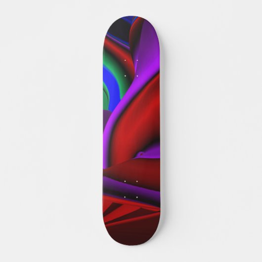 Abstract meisje-oude schoolskateboard skateboard (Voorkant)