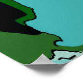 Abstract meisje poster (Hoek)