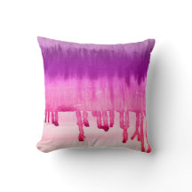 Abstract Meisje Roze Paarse Waterverf Ombre Design