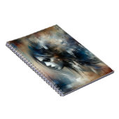 Abstract Meisje Schilderen Notitieboek (Rechterzijde)