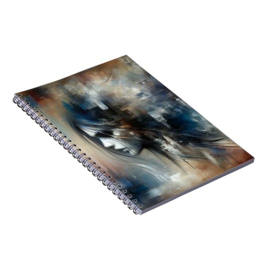 Abstract Meisje Schilderen Notitieboek (Rechterzijde)