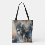 Abstract Meisje Schilderen Tote Bag (Achterkant)