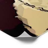 Abstract meisje, voeg of geef tekst Poster toe uit (Hoek)