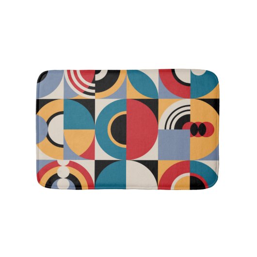 Abstract Memphis: geometrische stijl. Badmat (Voorkant)
