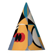 Abstract Memphis: geometrische  stijl. Feesthoedjes (Achterkant)