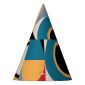 Abstract Memphis: geometrische  stijl. Feesthoedjes (Links)
