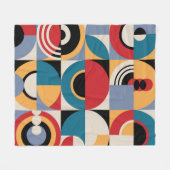 Abstract Memphis: geometrische stijl. Fleece Deken (Voorkant (Horizontaal))