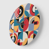 Abstract Memphis: geometrische  stijl. Grote Klok (Hoek)