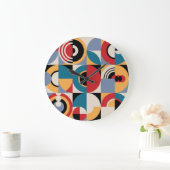 Abstract Memphis: geometrische  stijl. Grote Klok (Huis)