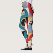 Abstract Memphis: geometrische  stijl. Leggings (Links)