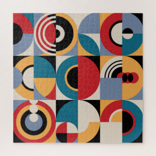 Abstract Memphis: geometrische stijl. Legpuzzel